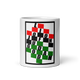 KROSS WORD PUZZLE DESIGN White glossy mug