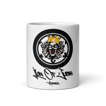 Lion of Judah Design White glossy mug