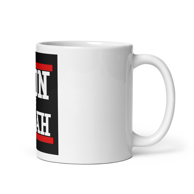 Lion Of Judah Design White glossy mug