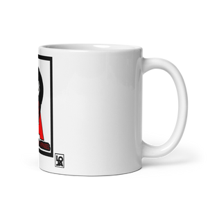 Lion (l.o.j.a) Design White glossy mug