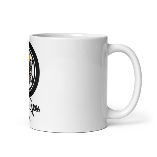 Lion of Judah Design White glossy mug