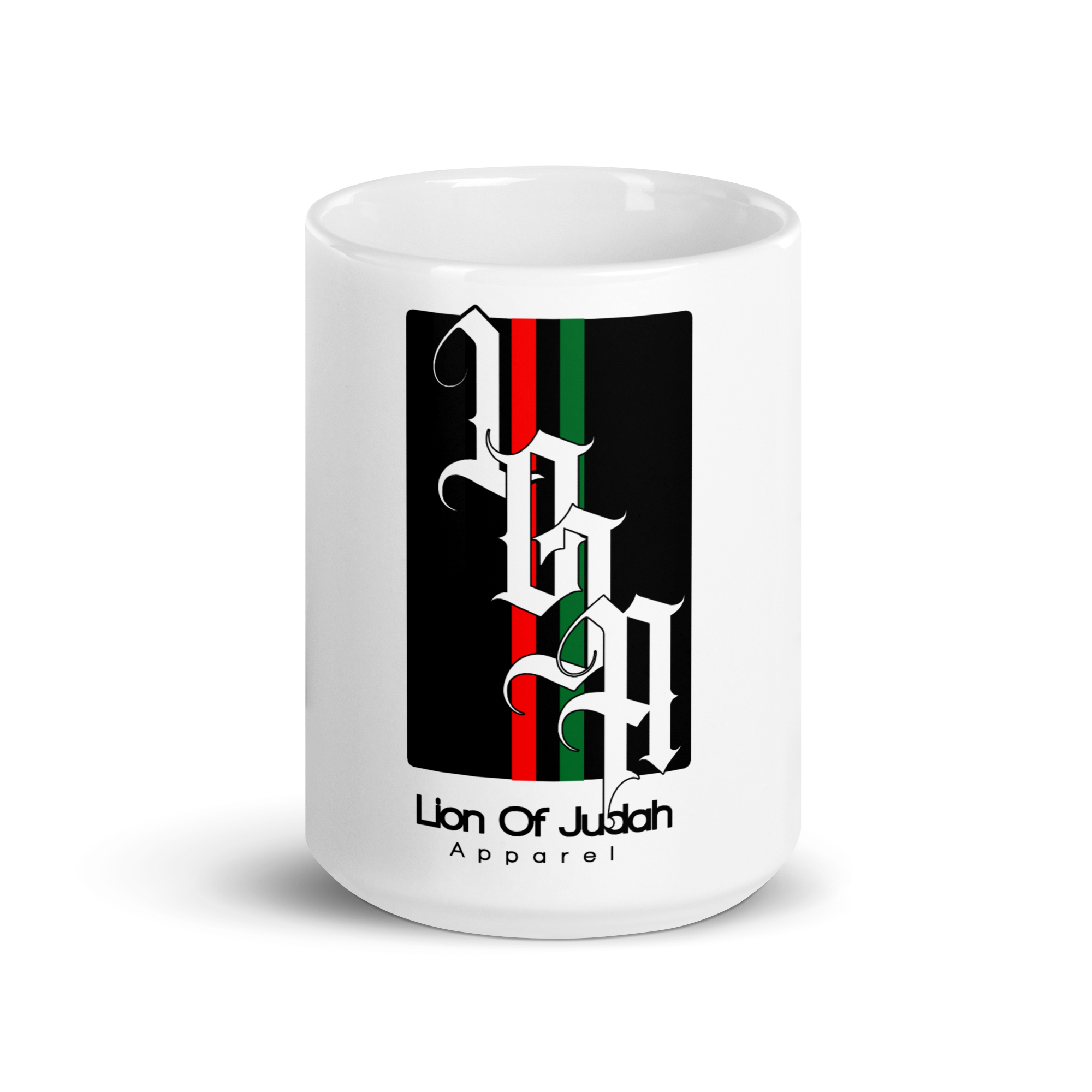 Lion of Judah 2022 Design White glossy mug