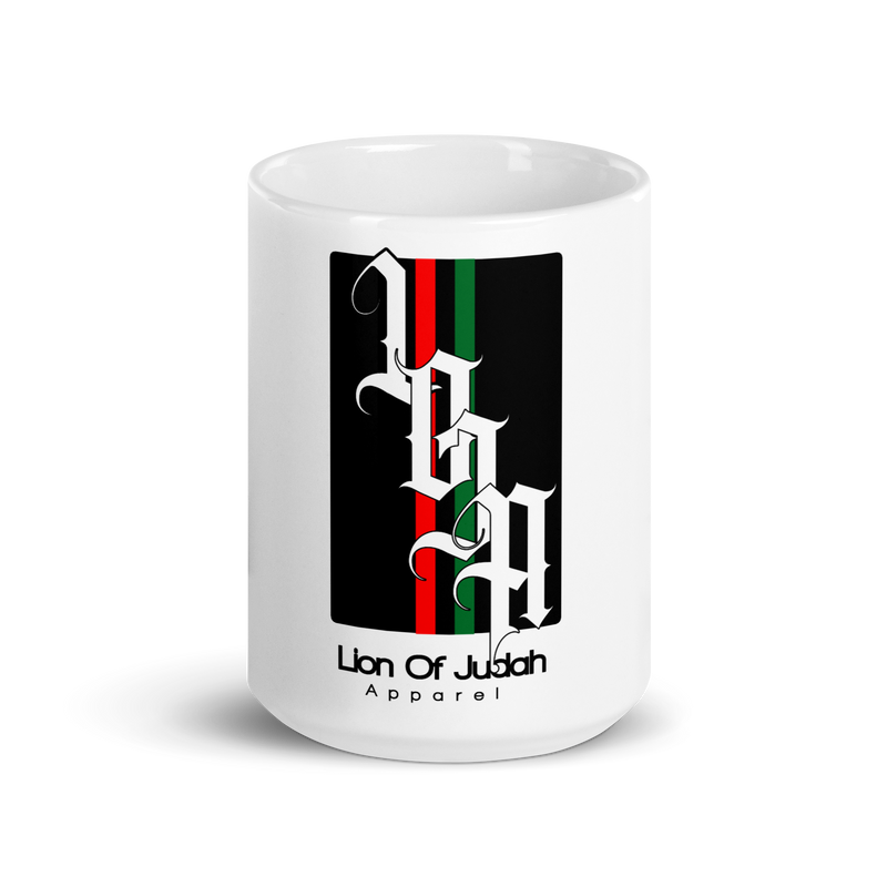 Lion of Judah 2022 Design White glossy mug