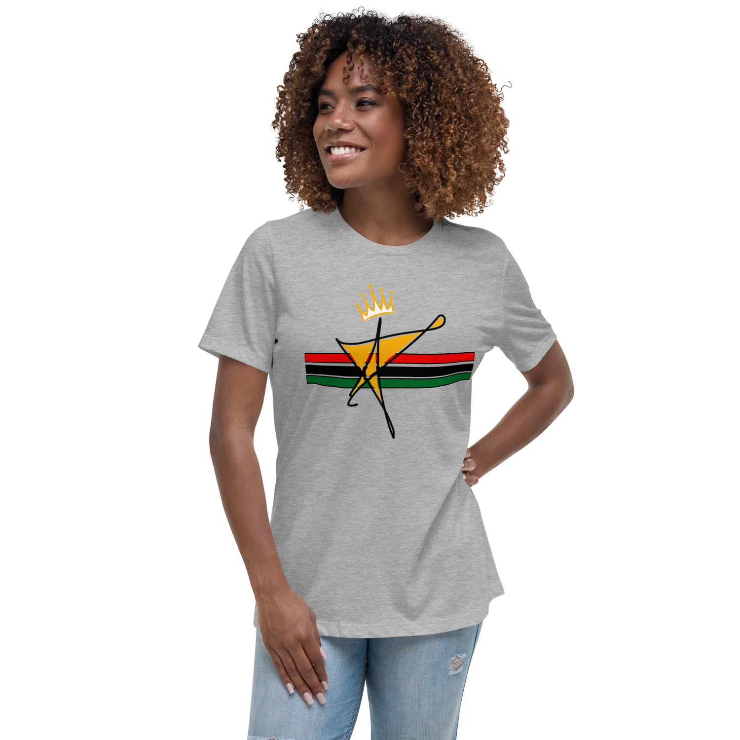 The Black Star Of The Tribe Of Judah Women's Relaxed T-Shirt
