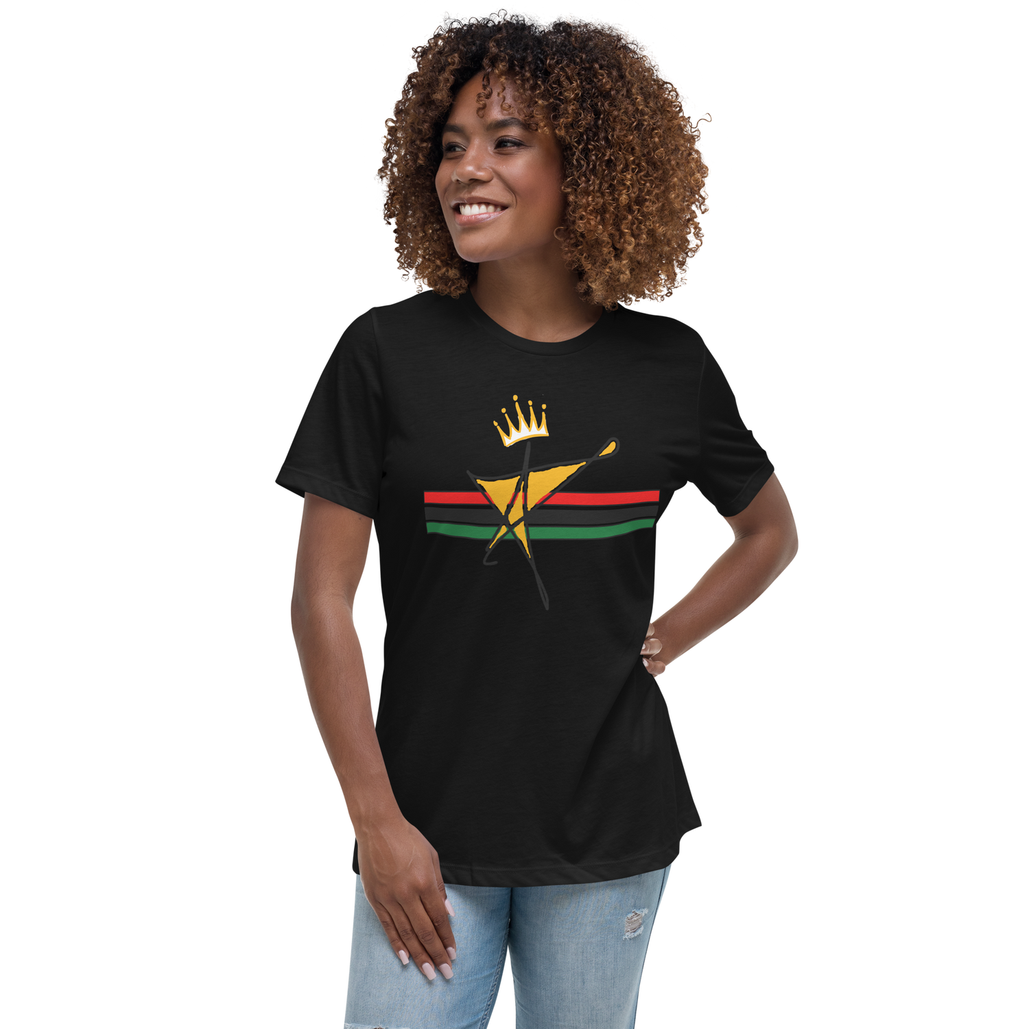 The Black Star Of The Tribe Of Judah Women's Relaxed T-Shirt