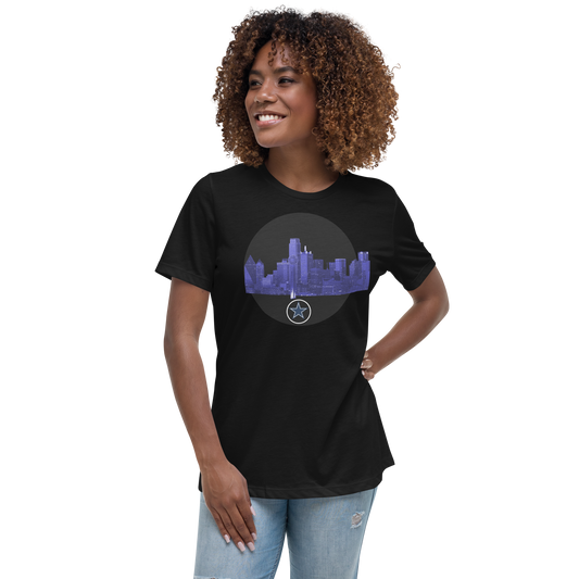 Dallas Texas Skyline Women's Relaxed T-Shirt 