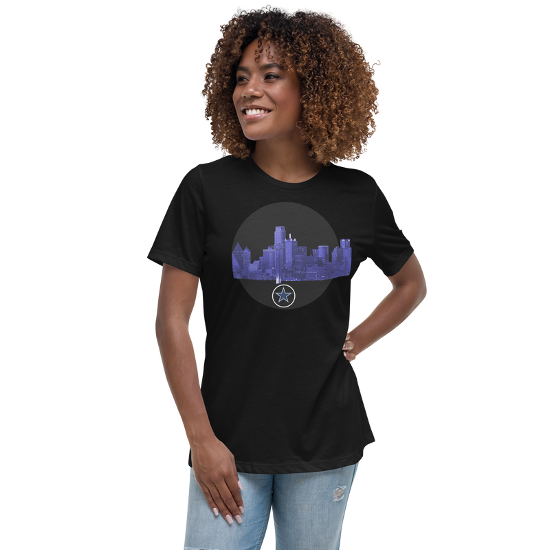 Dallas Texas Skyline Women's Relaxed T-Shirt 