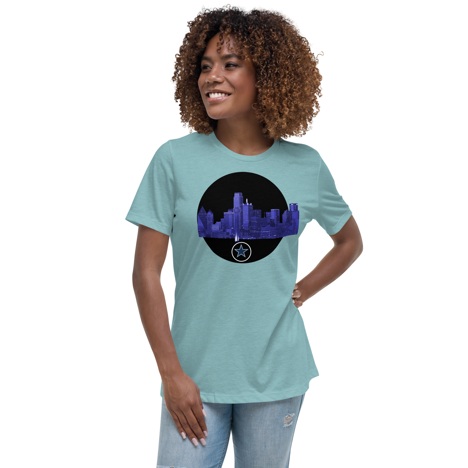 Dallas Texas Skyline Women's Relaxed T-Shirt 