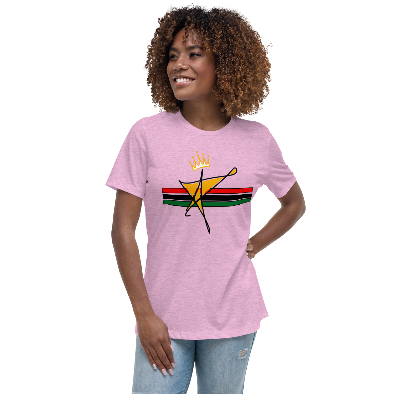 The Black Star Of The Tribe Of Judah Women's Relaxed T-Shirt