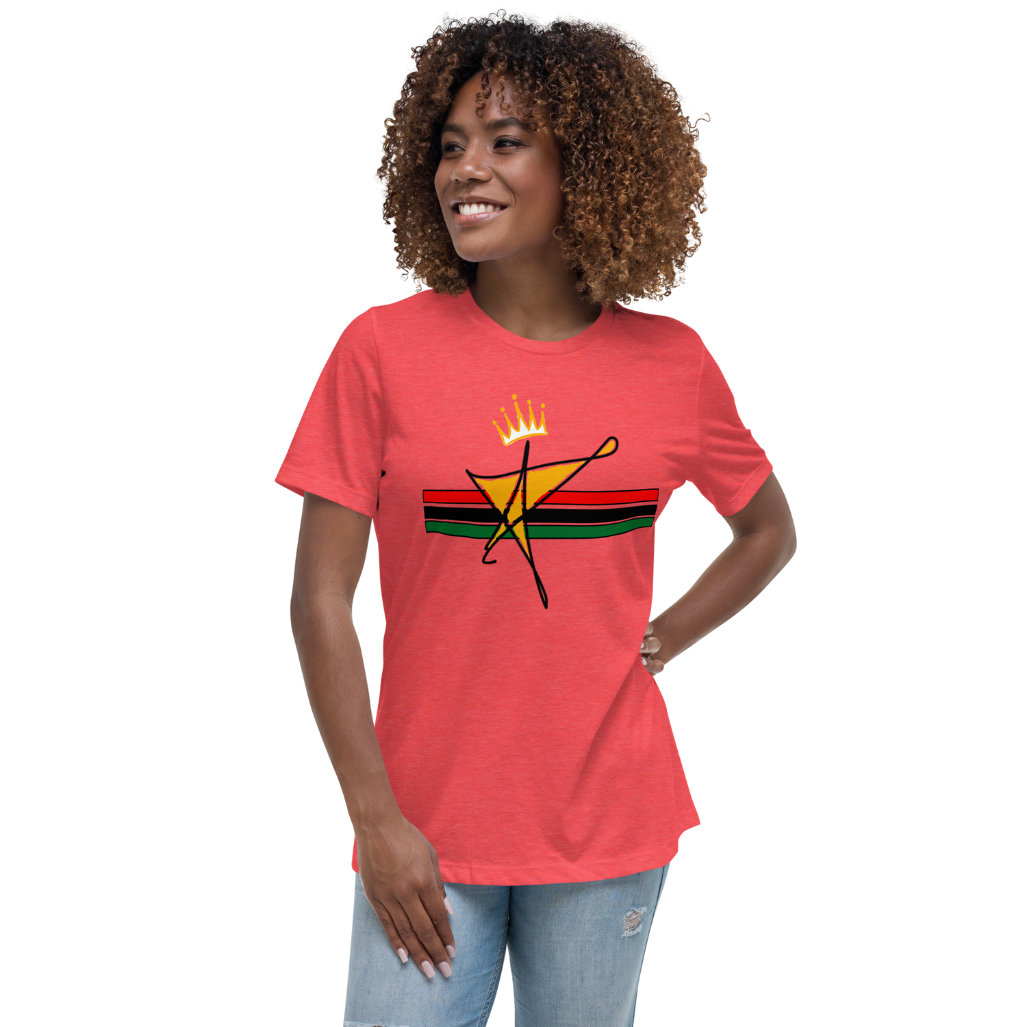 The Black Star Of The Tribe Of Judah Women's Relaxed T-Shirt