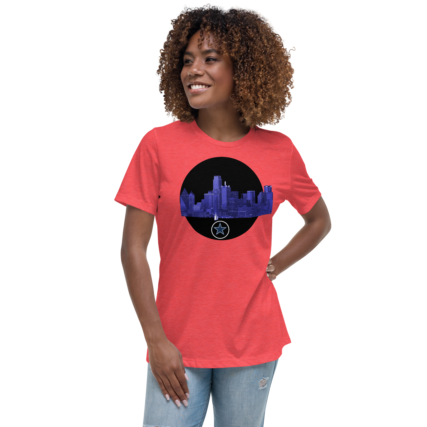 Dallas Texas Skyline Women's Relaxed T-Shirt 