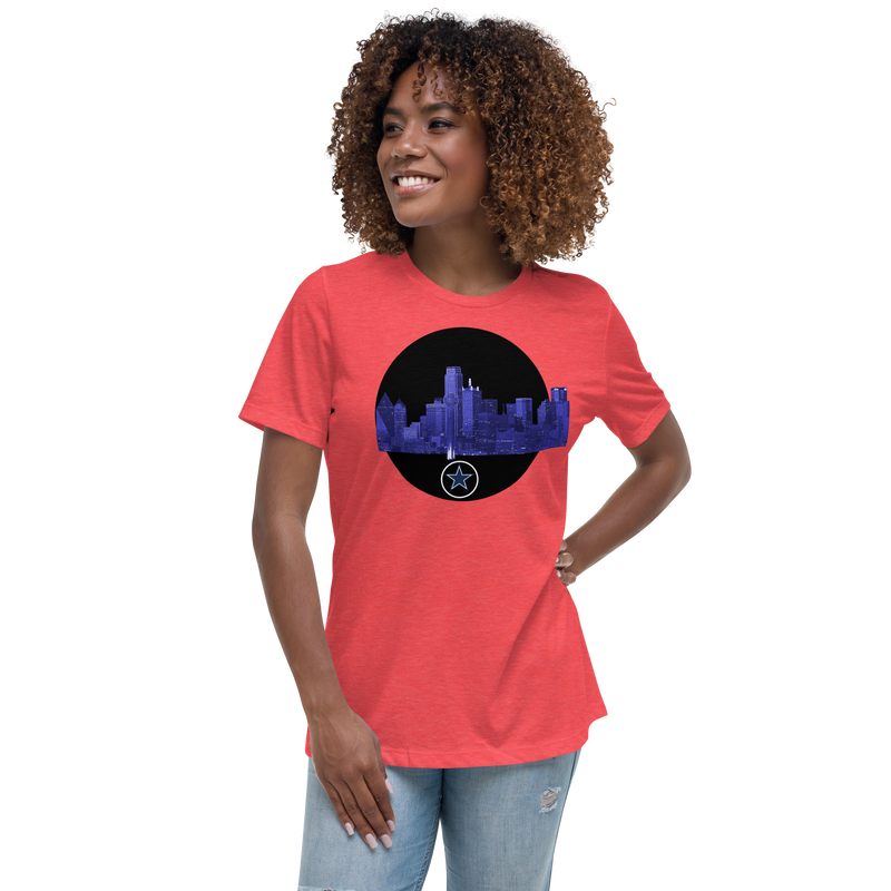 Dallas Texas Skyline Women's Relaxed T-Shirt 