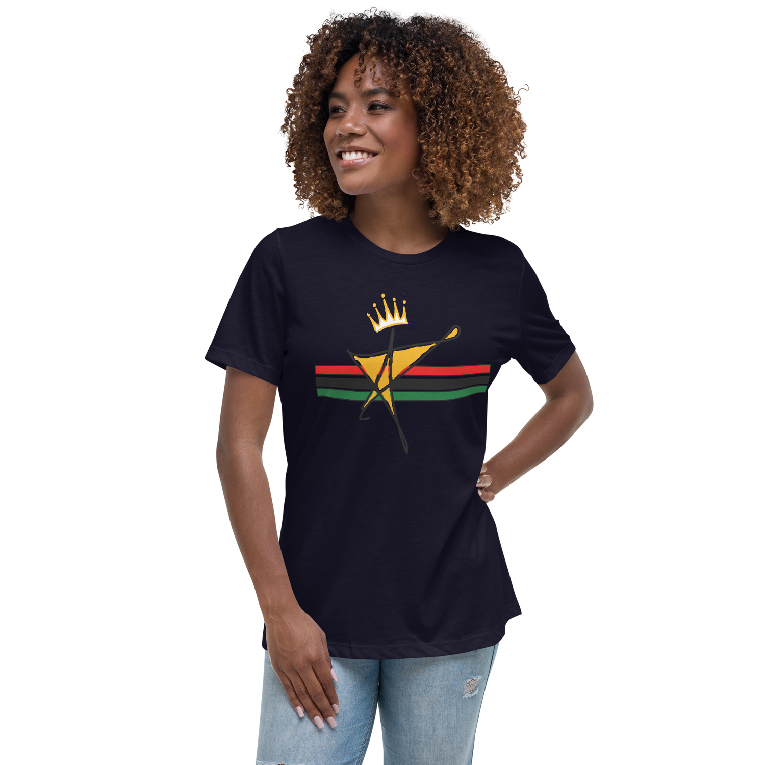 The Black Star Of The Tribe Of Judah Women's Relaxed T-Shirt