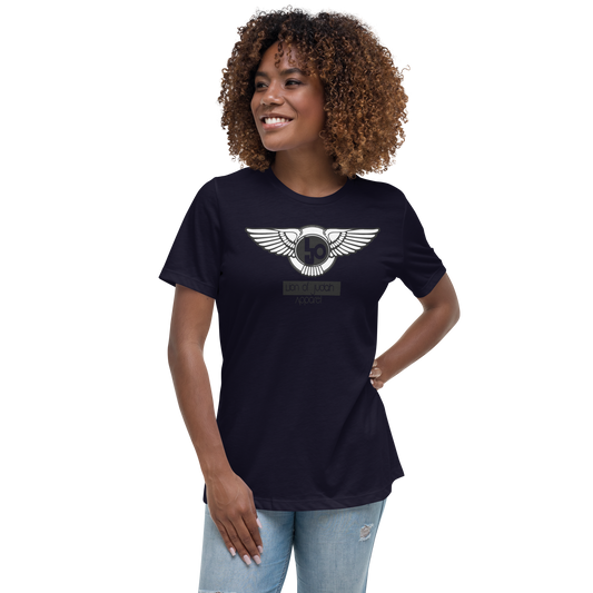Lion Of Judah Black logo Women's Relaxed T-Shirt