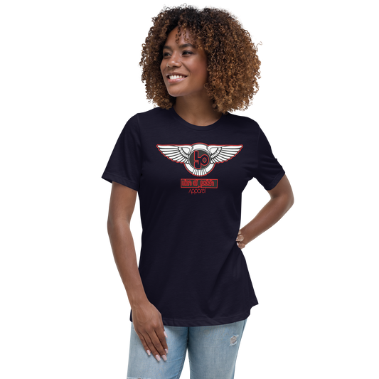 Lion Of Judah Blood Red logo Women's Relaxed T-Shirt