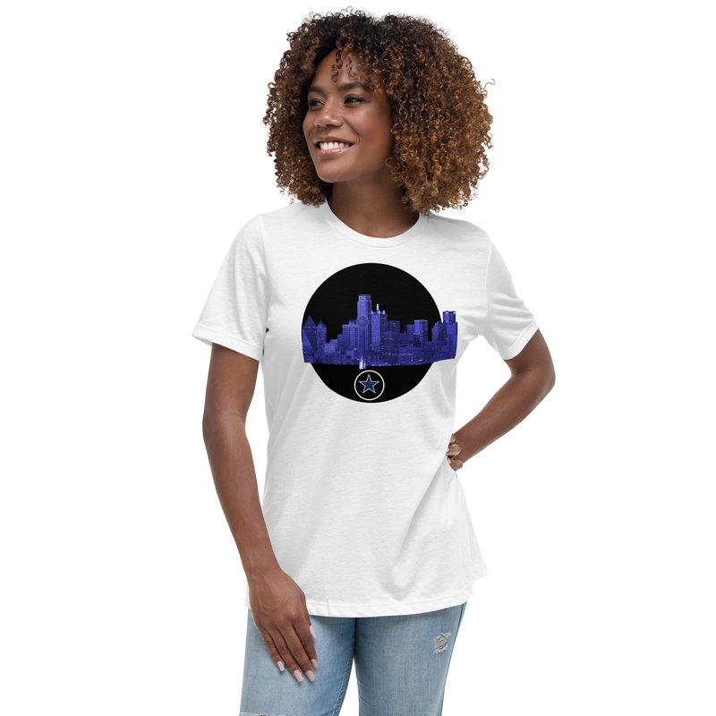Dallas Texas Skyline Women's Relaxed T-Shirt 