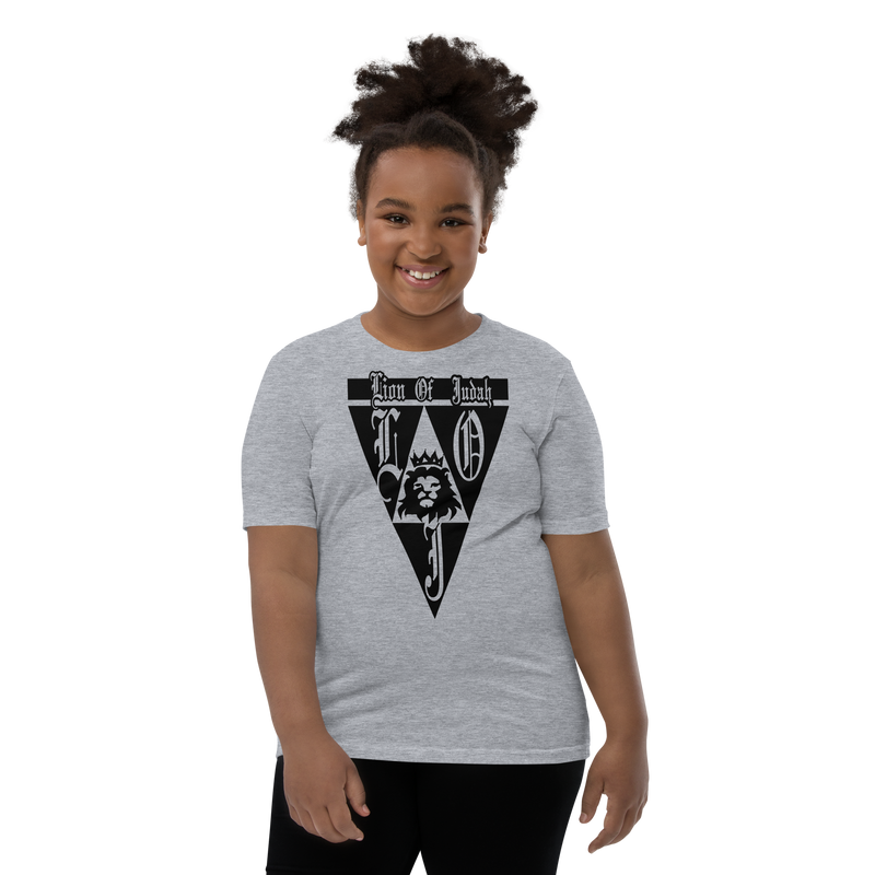 Lion Of Judah God Design Youth Short Sleeve T-Shirt