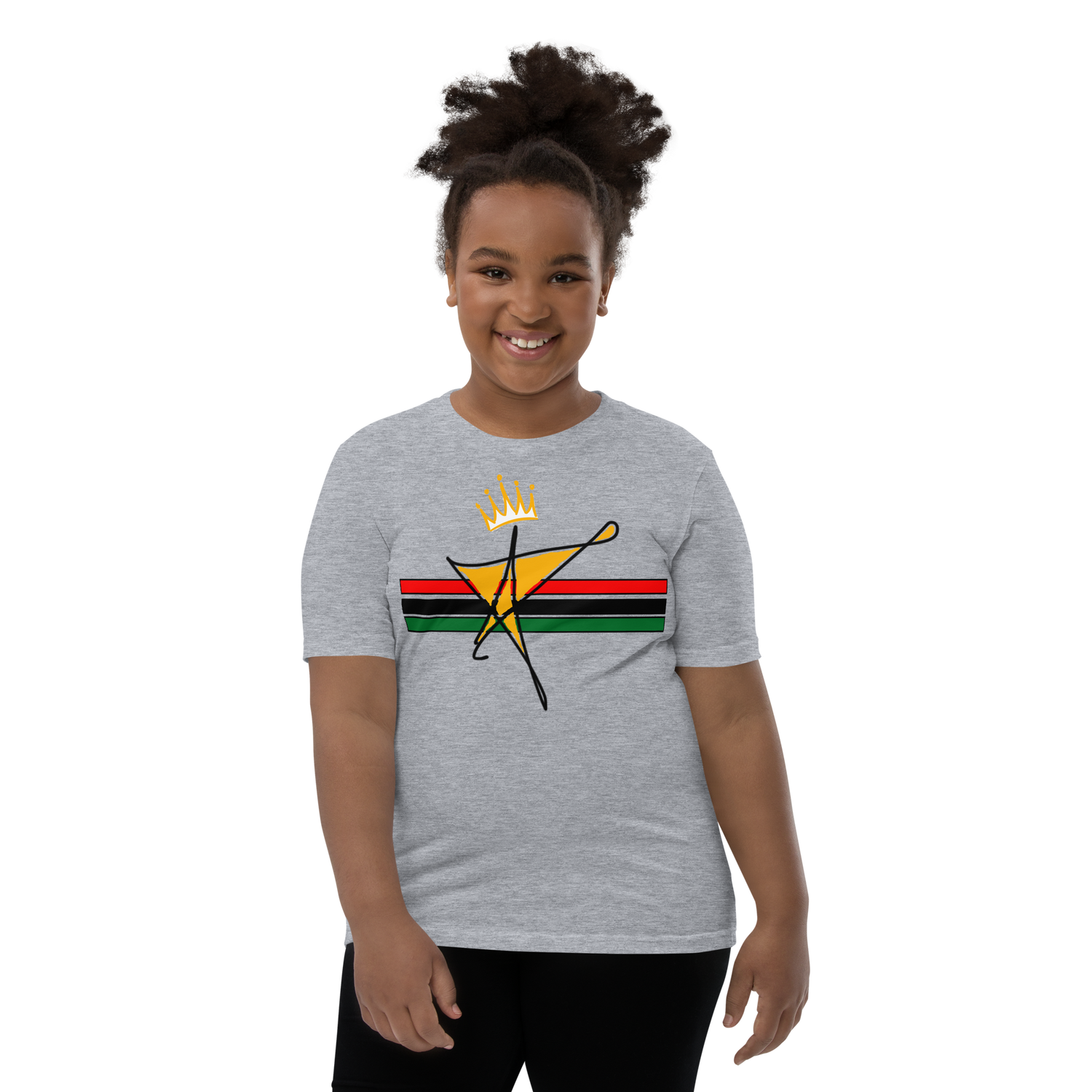 The Black Star Of The Tribe Of Judah Youth Short Sleeve T-Shirt
