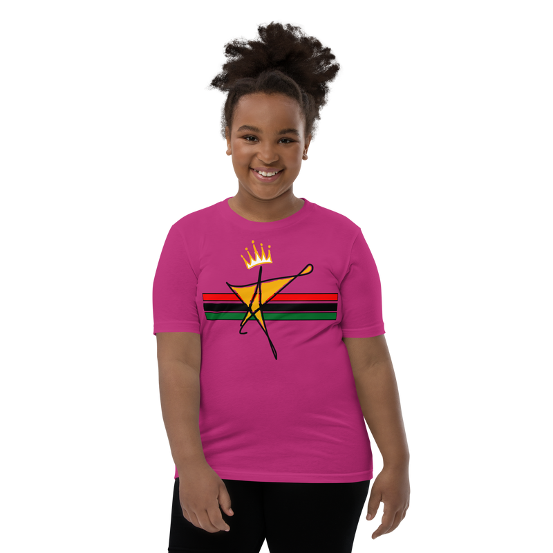 The Black Star Of The Tribe Of Judah Youth Short Sleeve T-Shirt