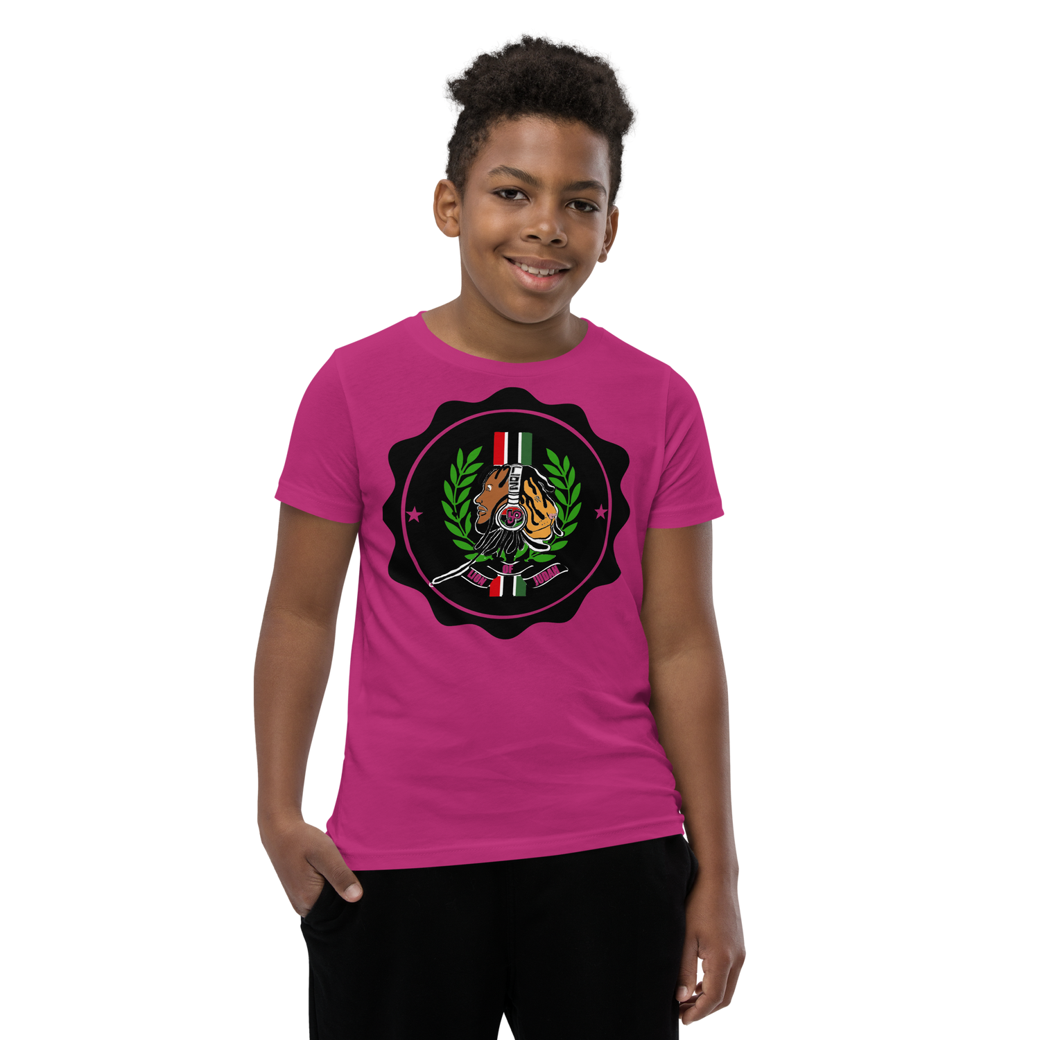 Lion Of Judah God Design Youth Short Sleeve T-Shirt