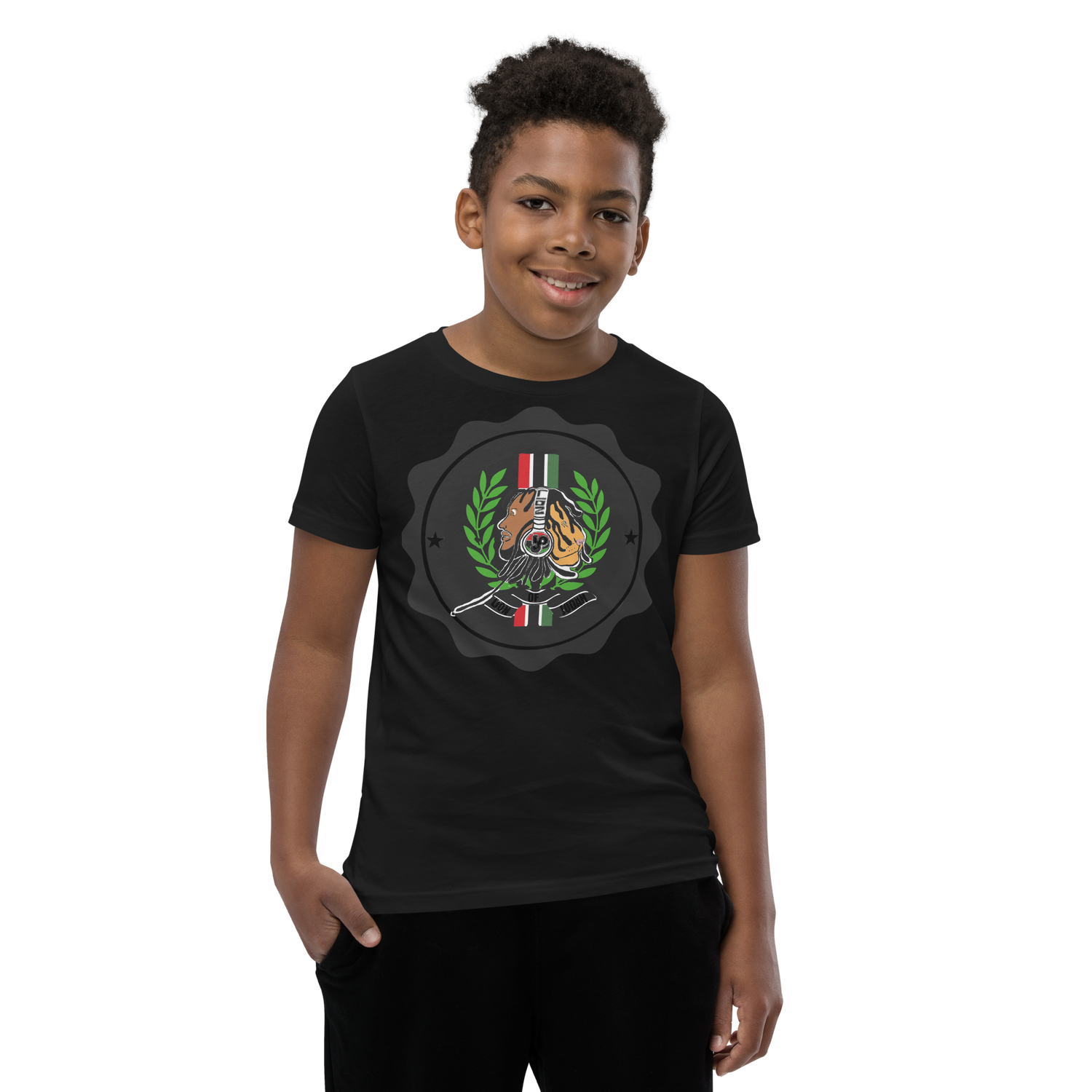 Lion Of Judah God Design Youth Short Sleeve T-Shirt
