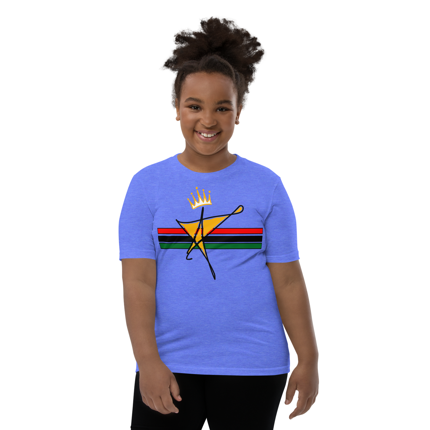 The Black Star Of The Tribe Of Judah Youth Short Sleeve T-Shirt