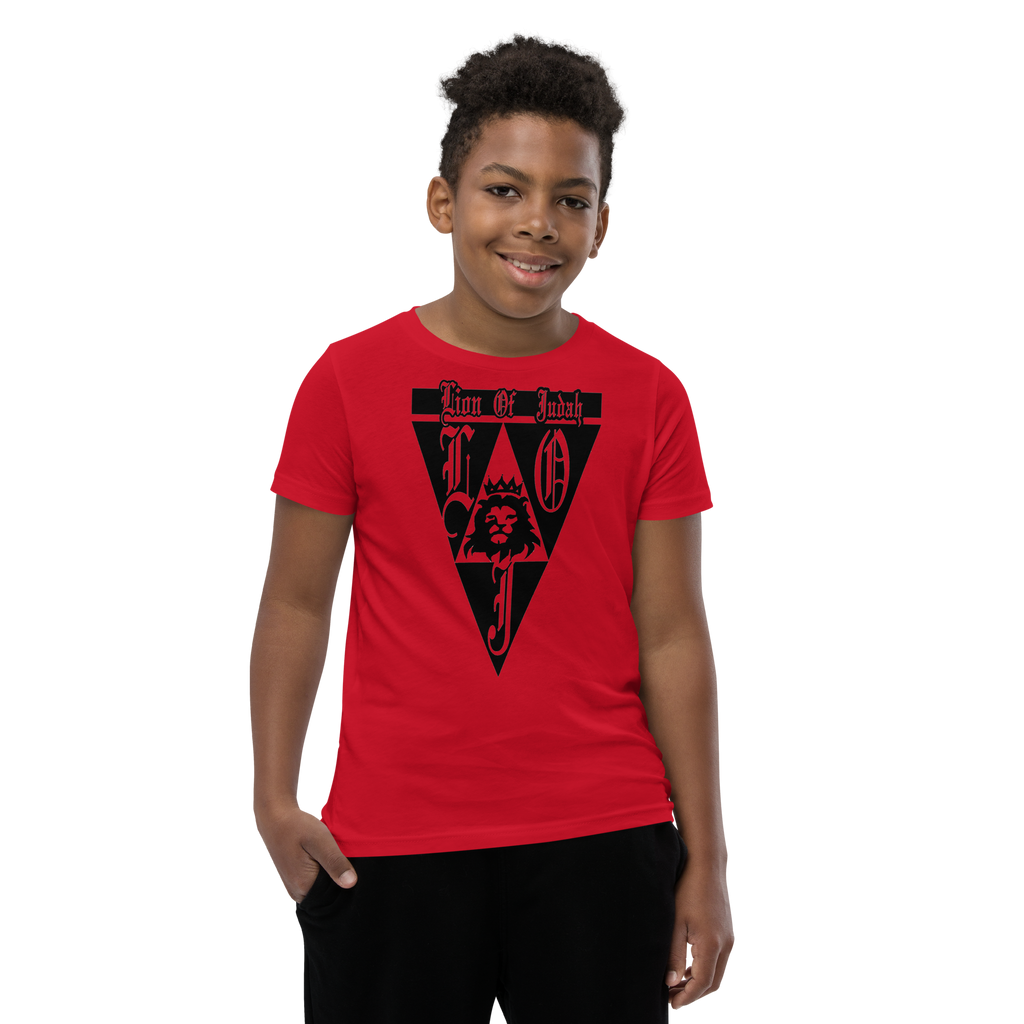 Lion Of Judah God Design Youth Short Sleeve T-Shirt