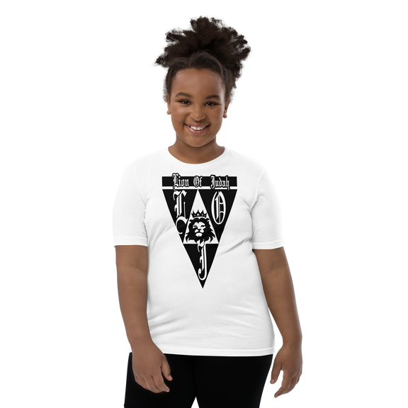 Lion Of Judah God Design Youth Short Sleeve T-Shirt