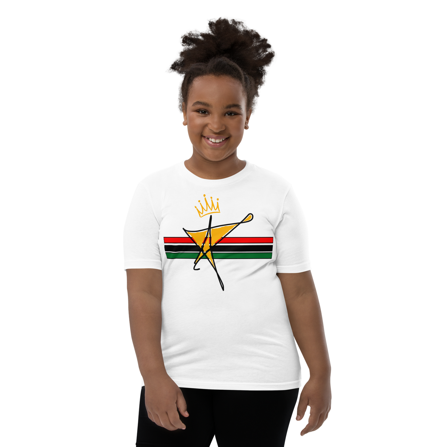 The Black Star Of The Tribe Of Judah Youth Short Sleeve T-Shirt