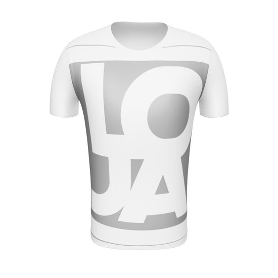 (Big Print) Space Grey Lion Of Judah Apparel Logo All Over Print Men's Athletic T-shirt