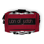 (L.O.J) Lion Of Judah Red Duffle bag