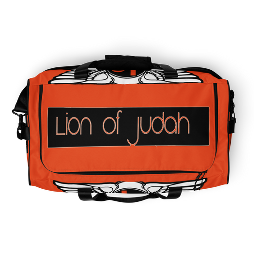 Lion Of Judah Orange Duffle bag