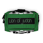 (L.O.J) Lion Of Judah Green Duffle bag