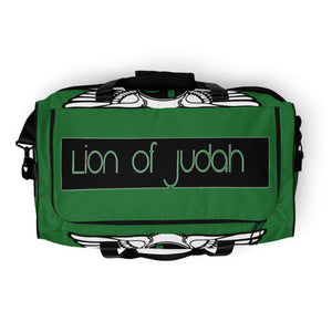 (L.O.J) Lion Of Judah Green Duffle bag
