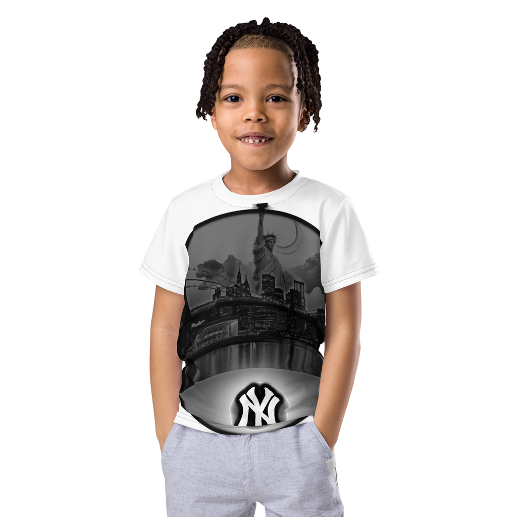 NYC New York City Skyline Kids crew neck t-shirt