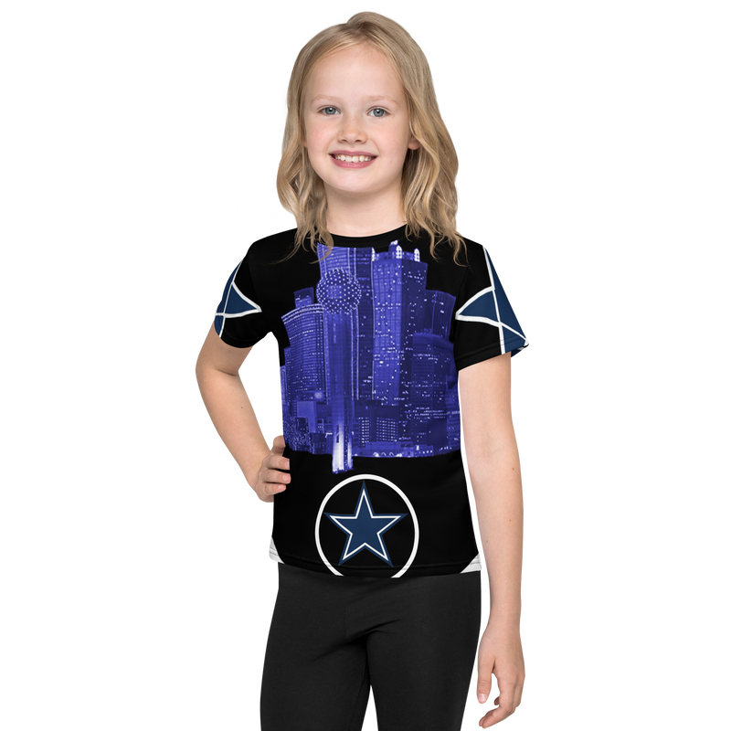 Dallas Texas Skyline Kids crew neck t-shirt