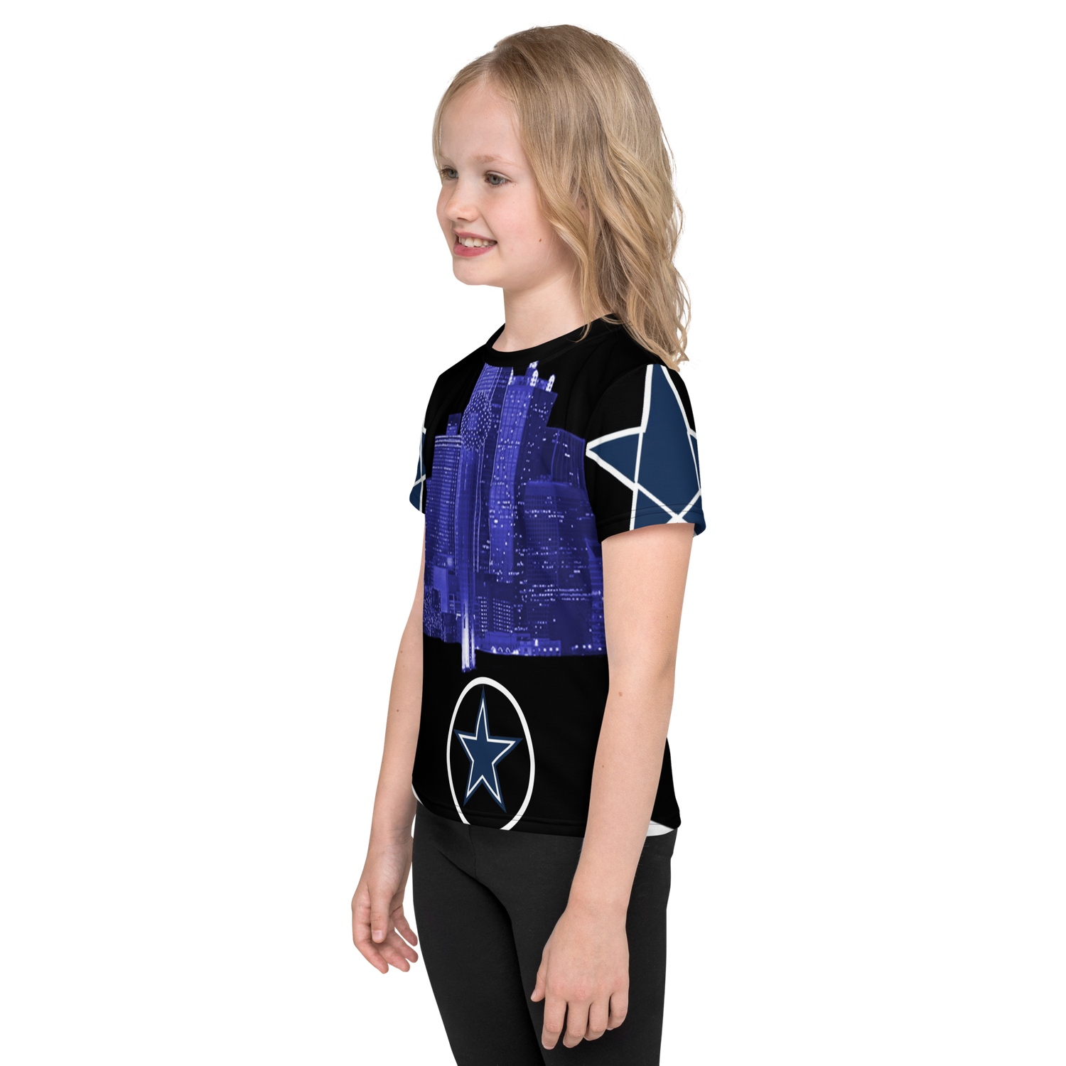 Dallas Texas Skyline Kids crew neck t-shirt