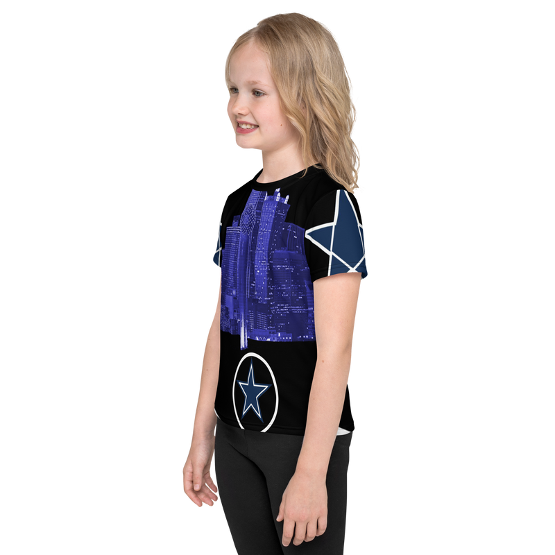 Dallas Texas Skyline Kids crew neck t-shirt