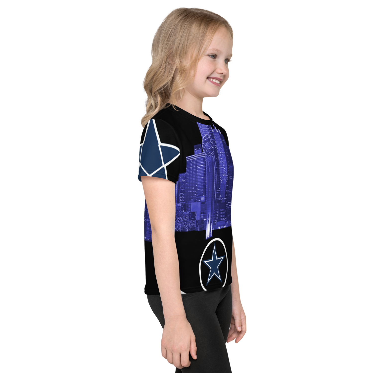 Dallas Texas Skyline Kids crew neck t-shirt