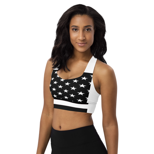 Stars Design Longline sports bra