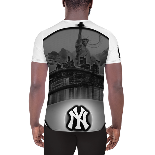NYC New York City Skyline All-Over Print Men's Athletic T-shirt