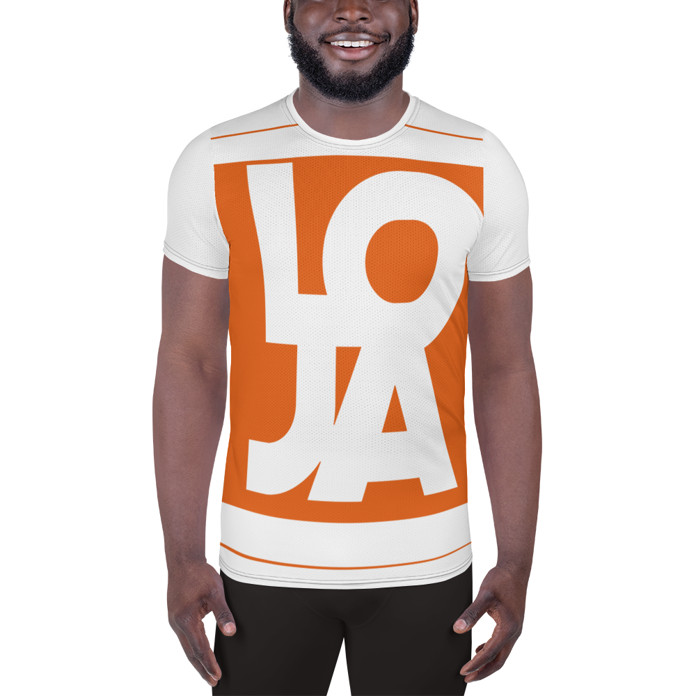 Lion Of Judah Apparel Logo Texas Longhorn Orange All Over Print Men's Athletic T-shirt
