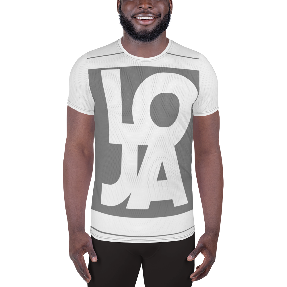Lion Of Judah Apparel Logo Space Grey All Over Print Men's Athletic T-shirt