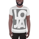 Lion Of Judah Apparel Logo Space Grey All Over Print Men's Athletic T-shirt