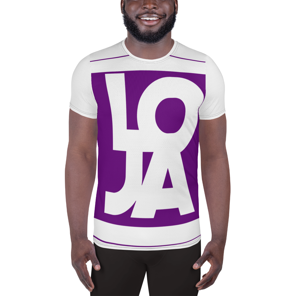Lion Of Judah Apparel Logo Royal King Purple All-Over Print Men's Athletic T-shirt