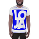 Lion Of Judah Apparel Logo Planet Earth Blue All Over Print Men's Athletic T-shirt