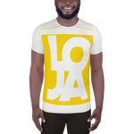(Big Print) High Energy bright Sun Star Yellow Lion Of Judah Apparel Logo All Over Print Men's Athletic T-shirt