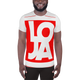 Lion Of Judah Apparel Logo Fire Engine Red All Over Print Men's Athletic T-shirt