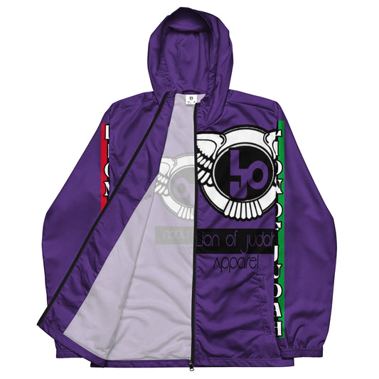 Lion Of Judah Logo Design Men’s Purple windbreaker