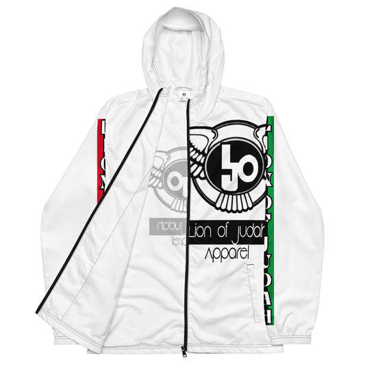 Lion Of Judah Logo Design Men’s White windbreaker